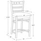 Linon Home Decor Darby Counter Stool in Espresso (Set of 2), , large