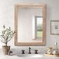 Hearth and Haven Rectangular Wall Mirror with Wood Beading Frame in Antique Natural, , large
