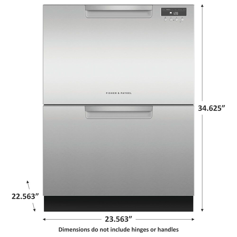 Fisher &amp; Paykel Built-In Double Drawer Dishwasher in EZKleen Stainless Steel, , large