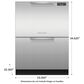 Fisher & Paykel Built-In Double Drawer Dishwasher in EZKleen Stainless Steel, , large