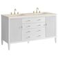 James Martin Vanities Myrrin 60" Double Vanity in Bright White with 3 cm Eternal Marfil Quartz Top, , large