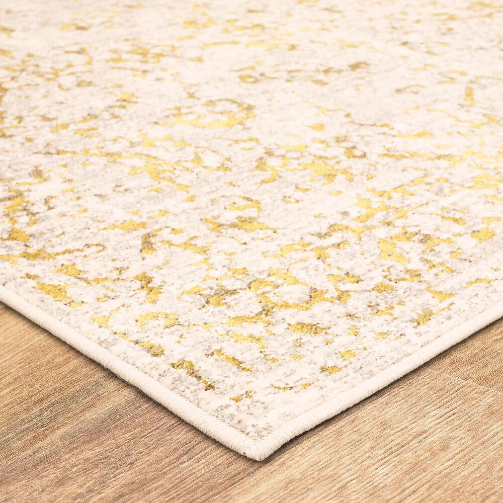 Karastan Axiom Chisel 92116-00527 5&#39;3&quot; x 7&#39;10&quot; Gold Area Rug, , large