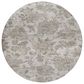 Dalyn Rug Company Silk Road Linen, Ivory, Taupe, Beige and Silver 8" Round Area Rug, , large