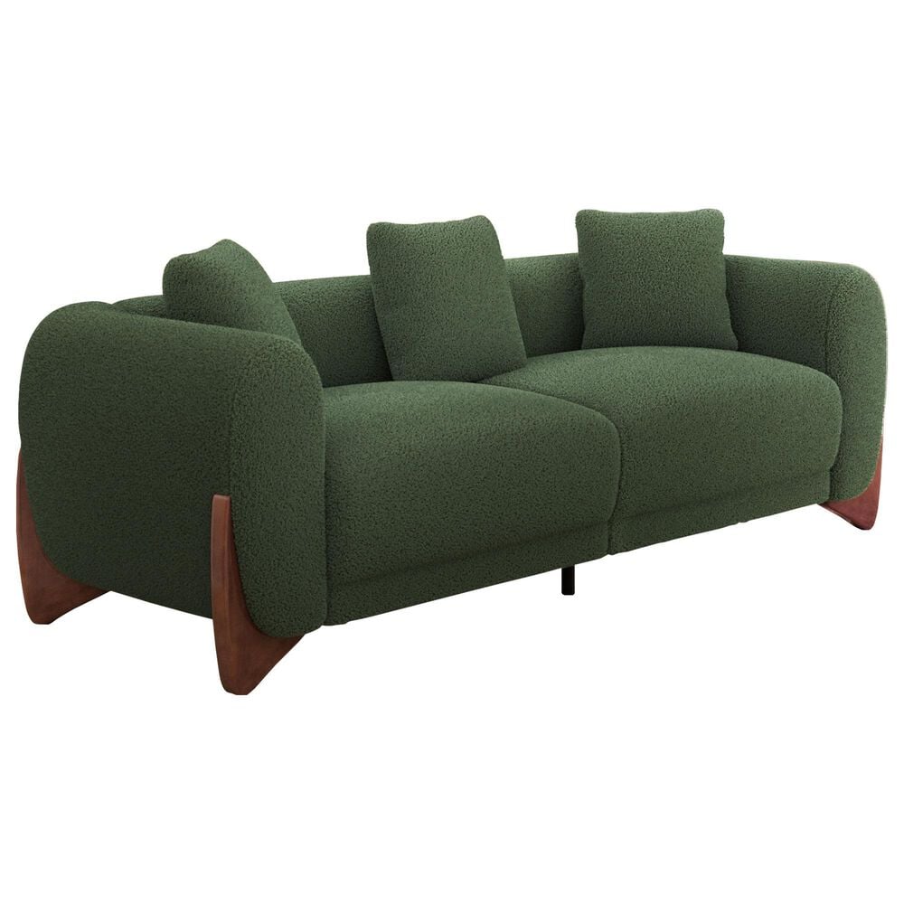 Morden Fort Cloud Boucle Stationary Sofa in Green, , large
