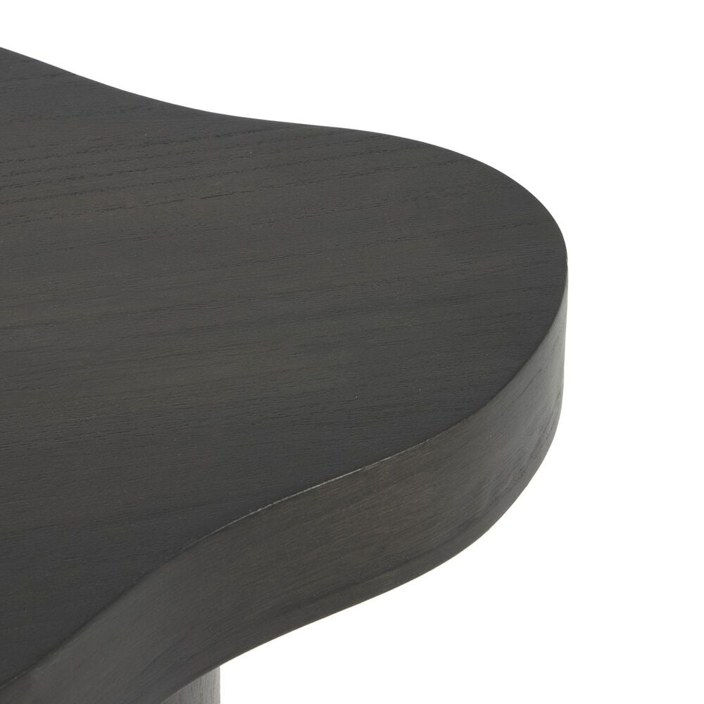 Maple and Jade Pedestal Accent End Table in Black, , large