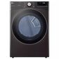 LG 4.5 Cu. Ft. Front Load Washer and 7.4 Cu. Ft. Electric Dryer Laundry Pair with Pedestals in Black Steel, , large