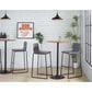 Lumisource Mara Barstool with Grey Cushion in Black (Set of 2), , large
