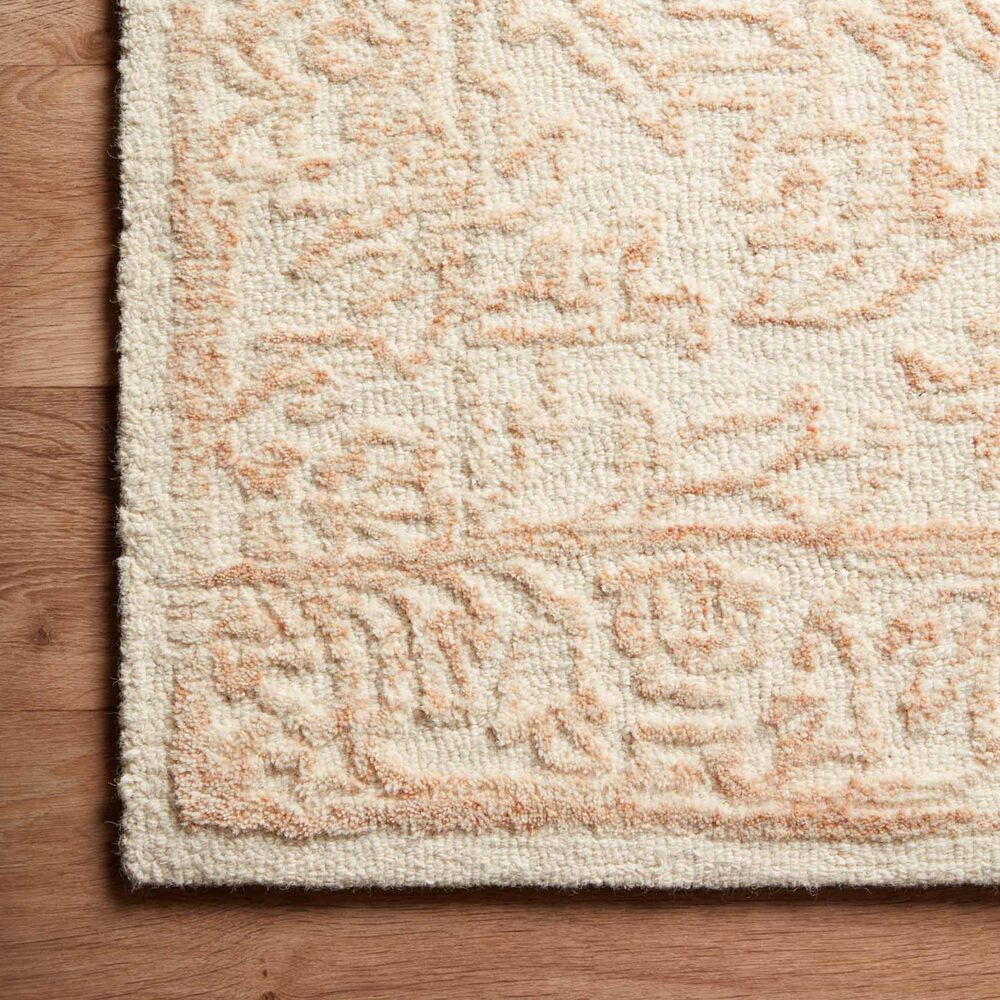 Magnolia Home Annie ANN-05 5&#39; x 7&#39;6&quot; White and Pink Area Rug, , large