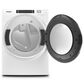 Whirlpool 5.0 Cu. Ft. Front Load Washer and 7.4 Cu. Ft. Electric Dryer Laundry Pair with Pedestals in White, , large