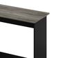 HOMLUX Modern Computer Desk in French Oak Grey and Black, , large