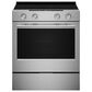 KitchenAid 2-Piece Kitchen Package with 30" Slide-In Smart Electric Range and 30" Over-the-Range Microwave Oven in PrintShield Stainless Steel, , large
