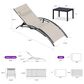 HOMLUX 3-Piece Oversized Patio Chaise Lounge Set in Beige, , large