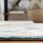 Safavieh Micro-Loop 4" x 6" Ivory and Blue Area Rug, , large