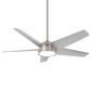 Minka-Aire Chubby 58" Smart Indoor/Outdoor Ceiling Fan in Brushed Nickel Wet, , large