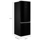 Whirlpool 12.9 Cu. Ft. Counter-Depth Wide Bottom-Freezer Refrigerator in Black, , large