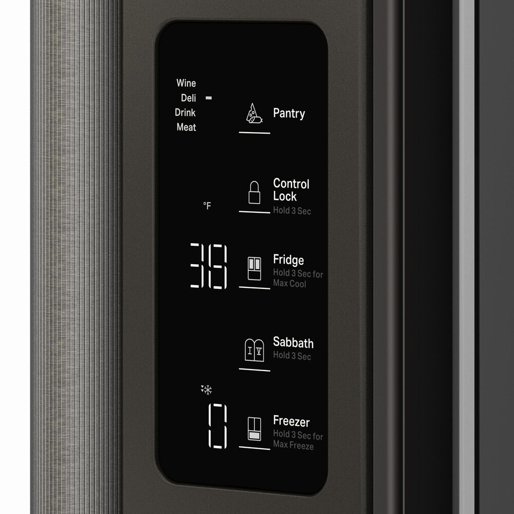 KitchenAid 25 Cu. Ft. Counter-Depth French Door Refrigerator in Black Ore, , large