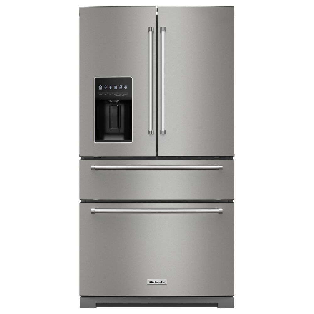 KitchenAid 4pc Kitchen Package with Refrigerator, Range, Microwave, and Dishwasher in Stainless Steel, , large