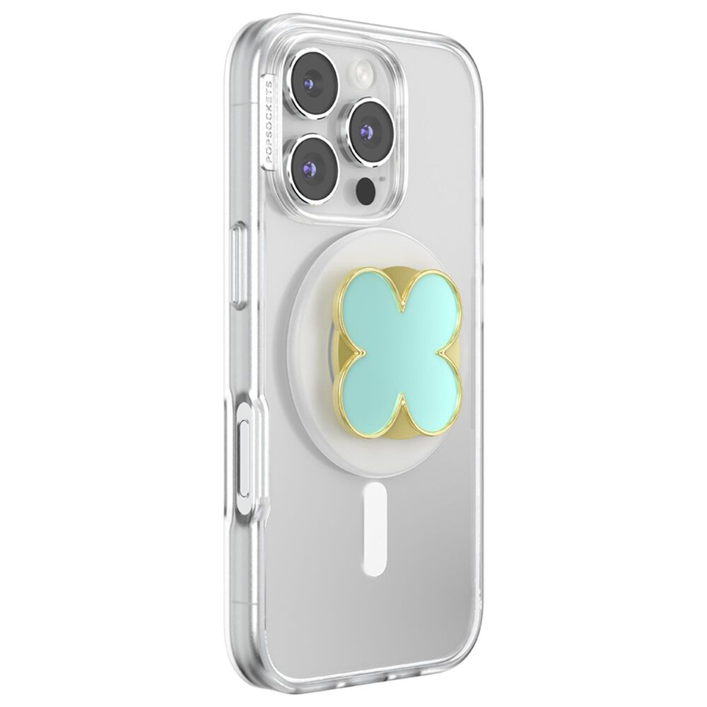 PopSockets MagSafe Circle PopGrip in Enamel Clover Mint, , large