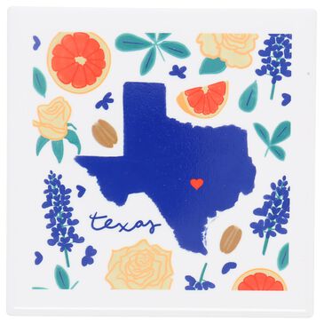 Pavilion 4" Texas Coaster in White, , large