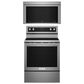KitchenAid 2-Piece Kitchen Package with 6.4 Cu. Ft. Freestanding Electric Range and 1.1 Cu. Ft. Over-The-Range Microwave Oven in Stainless Steel, , large