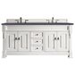 James Martin Vanities Brookfield 72" Double Bathroom Vanity in Bright White with 3 cm Charcoal Soapstone Quartz Top and Rectangle Sinks, , large