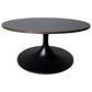 Leisuremod Verve 27" Coffee Table with MDF Top in Black and Dark Brown, , large