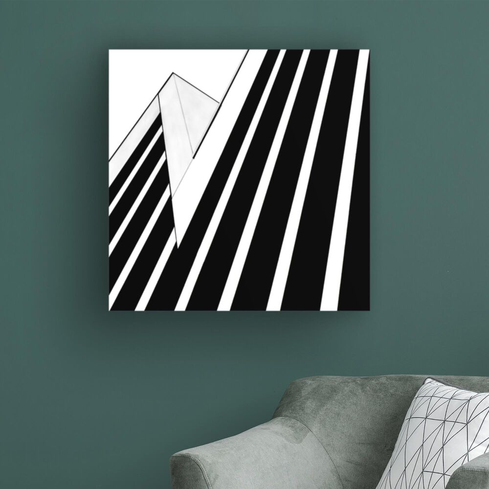 Timberlake Opposition 18&quot; x 18&quot; Canvas Art in Black/White, , large