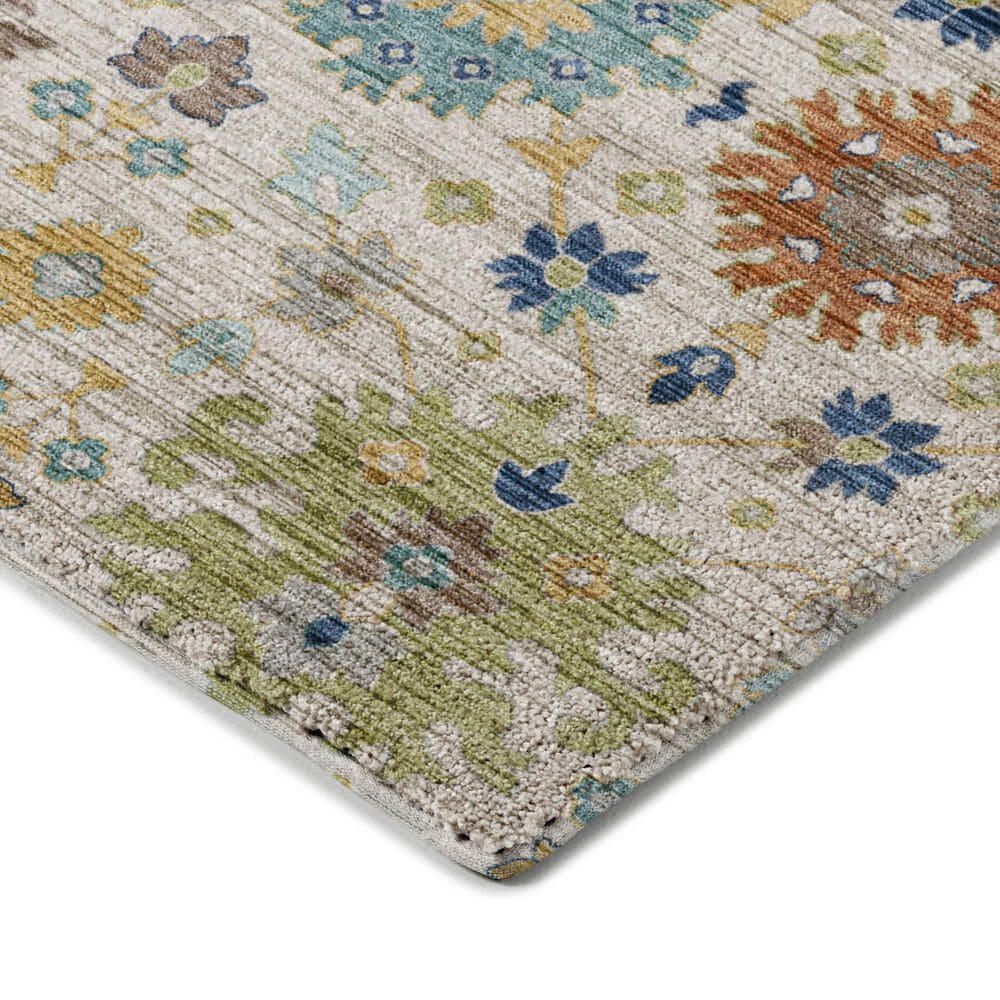 Dalyn Rug Company Silk Road Ivory, Aloe, Blue, Gold, Copper and Taupe 8&#39; x 10&#39; Area Rug, , large