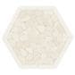 Dal-Tile Pebble Oasis Icicle 12" x 10" Framed Hexagon Natural Stone Mosaic Sheet, , large