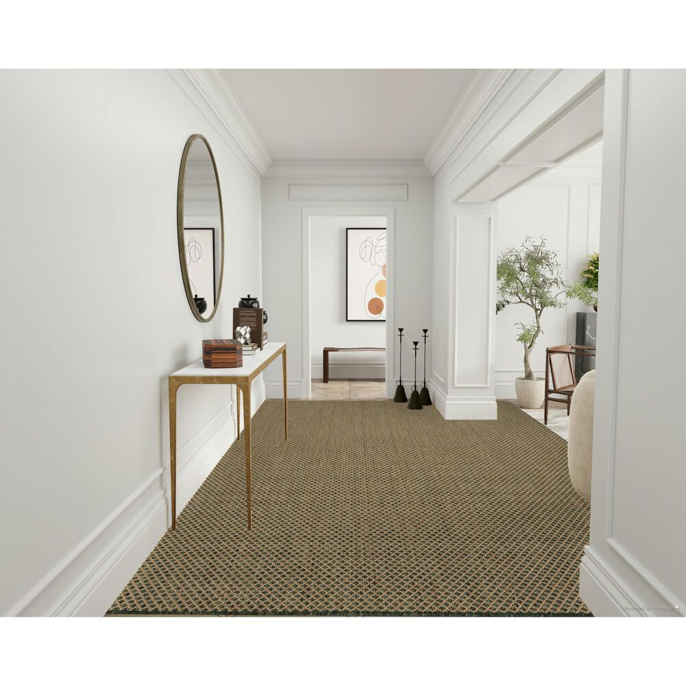 Nourison Courtyard Green 10&#39; x 14&#39; Indoor/Outdoor Area Rug, , large