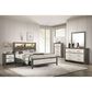 Crown Mark Rhett 3-Piece Queen Platform Bedroom Set in Gray and White, , large