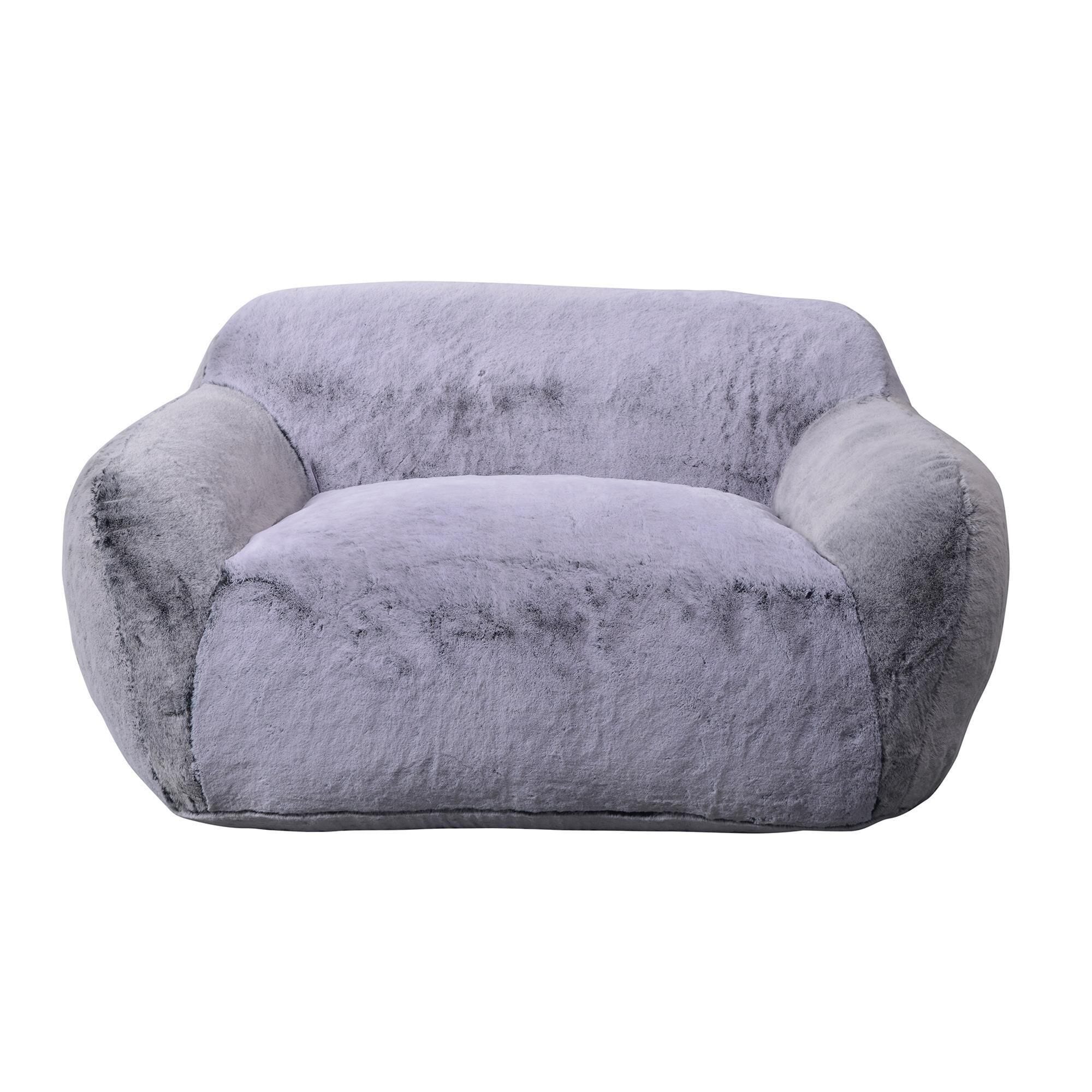 Grey new arrivals fuzzy chair