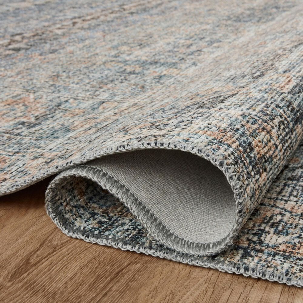 Amber Lewis x Loloi 2'6 9'6 Denim/Blush Billie BIL-05 Runner Area Rug