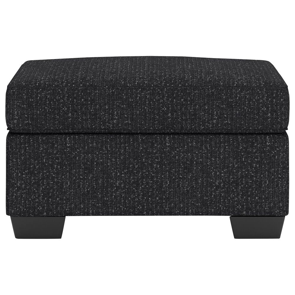 Ashley Jasmine Peaks Ottoman in Coal, , large