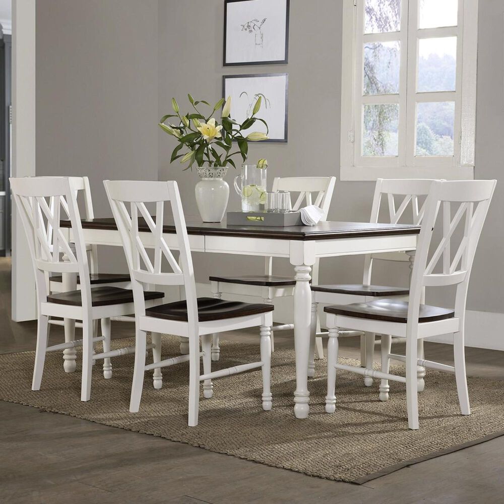 Crosley Furniture Shelby 7Piece Dining Set in White NFM