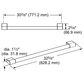 Thermador 36" Professional Handle in Stainless Steel, , large