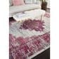 Nourison Passion PSN03 8" x 10" Ivory and Fushia Area Rug, , large