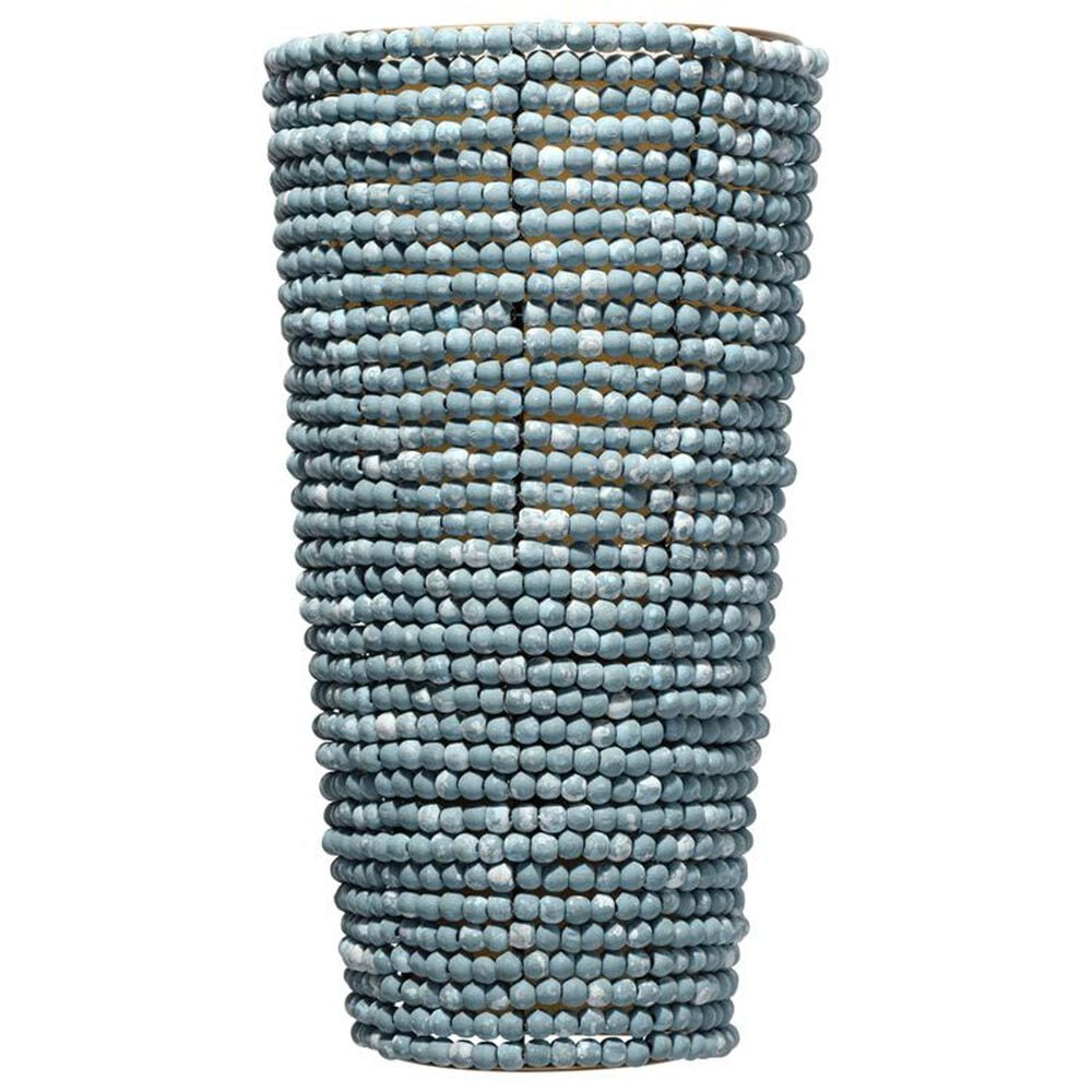 Jamie Young Direct Ship Cove 1-Light Beaded Cone Wall Sconce in Blue, , large