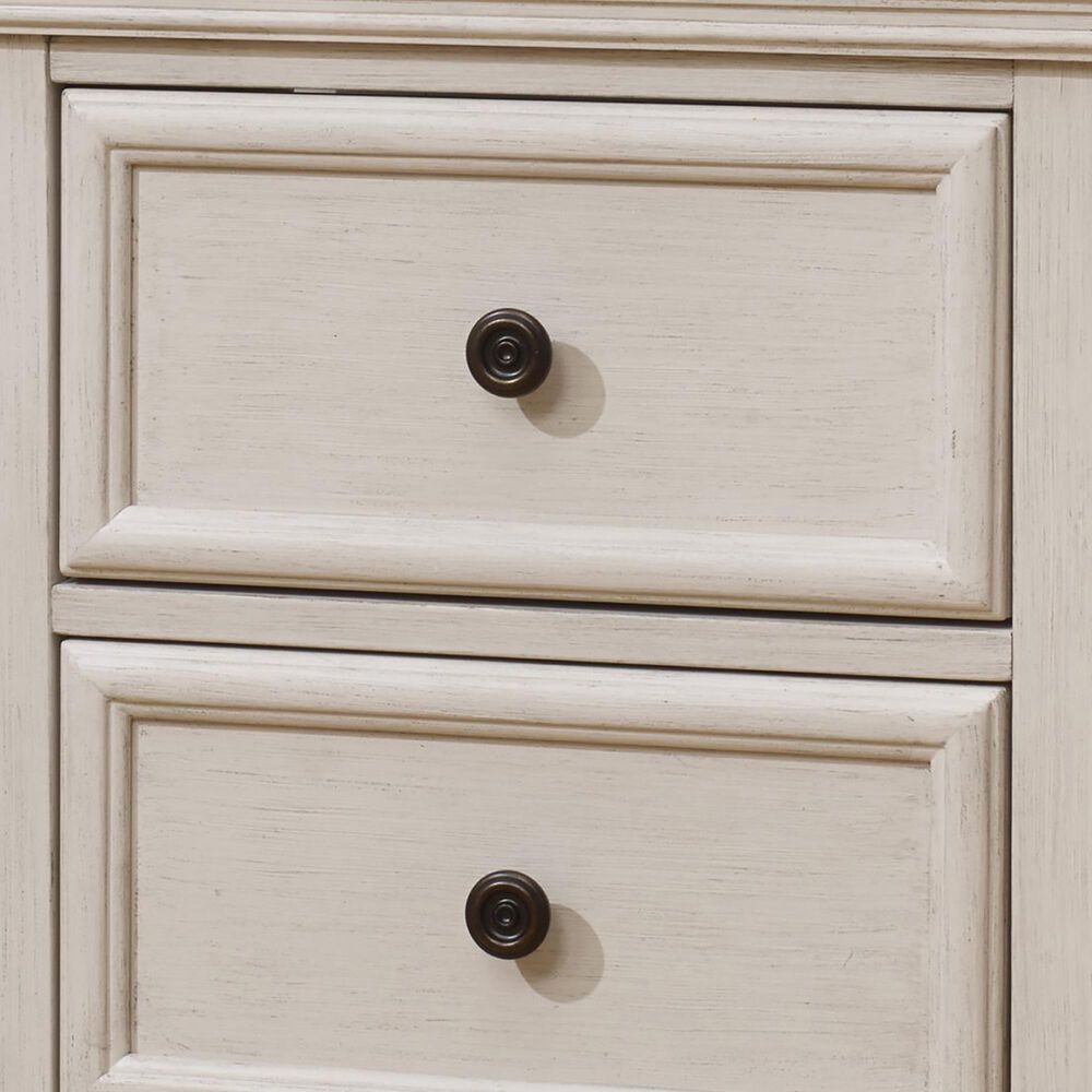 Sorelle Portofino 2-Drawer Nightstand in Brushed Ivory, , large