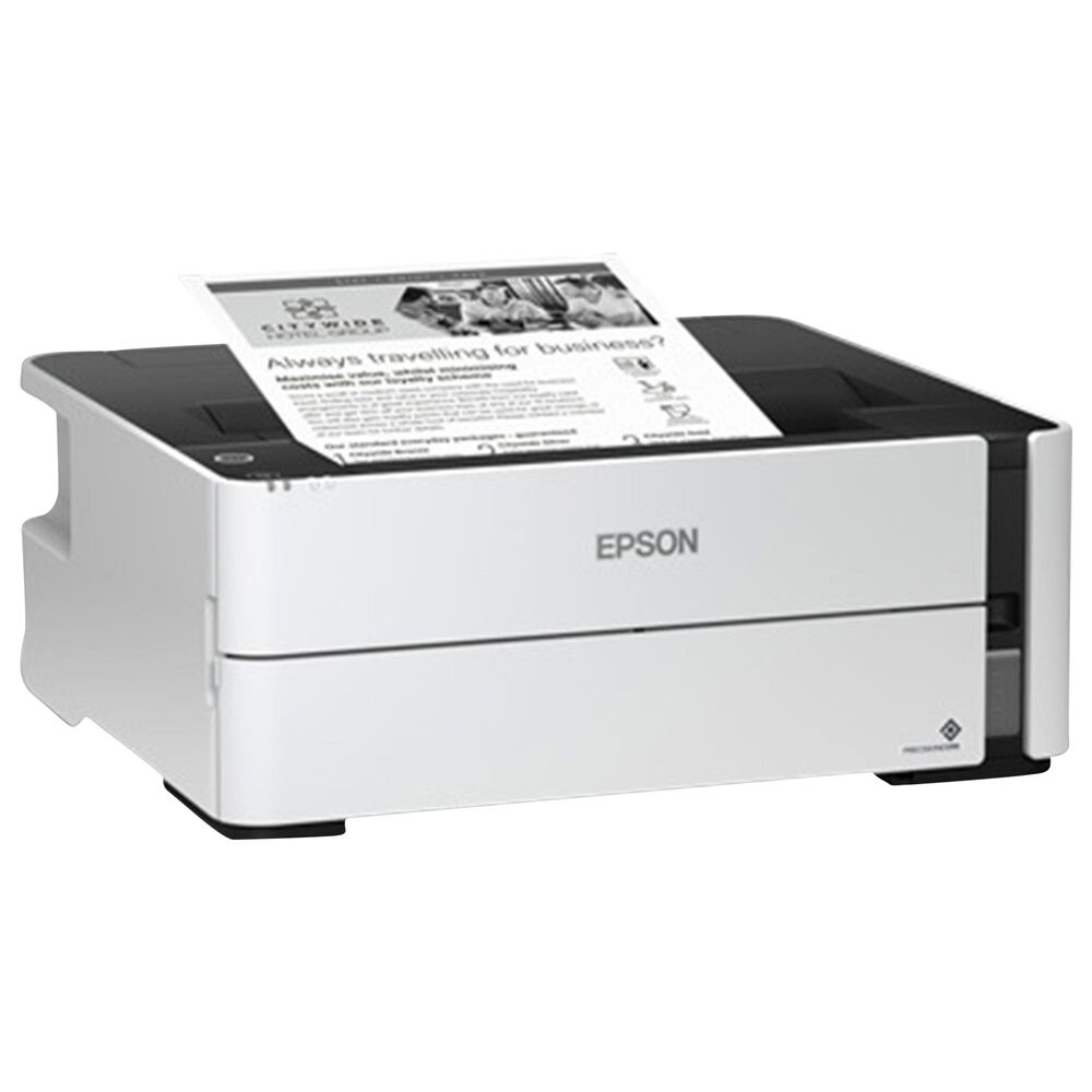 Epson EcoTank ET-M1170 Wireless Monochrome Supertank Printer in White, , large