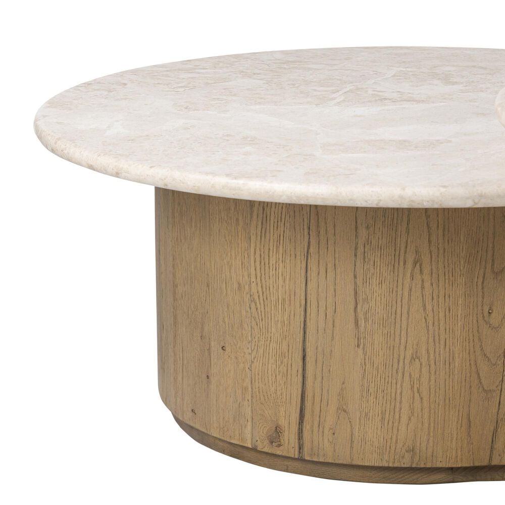 Four Hands Toro Coffee Table in Cappuccino and Rubbed Light Oak, , large