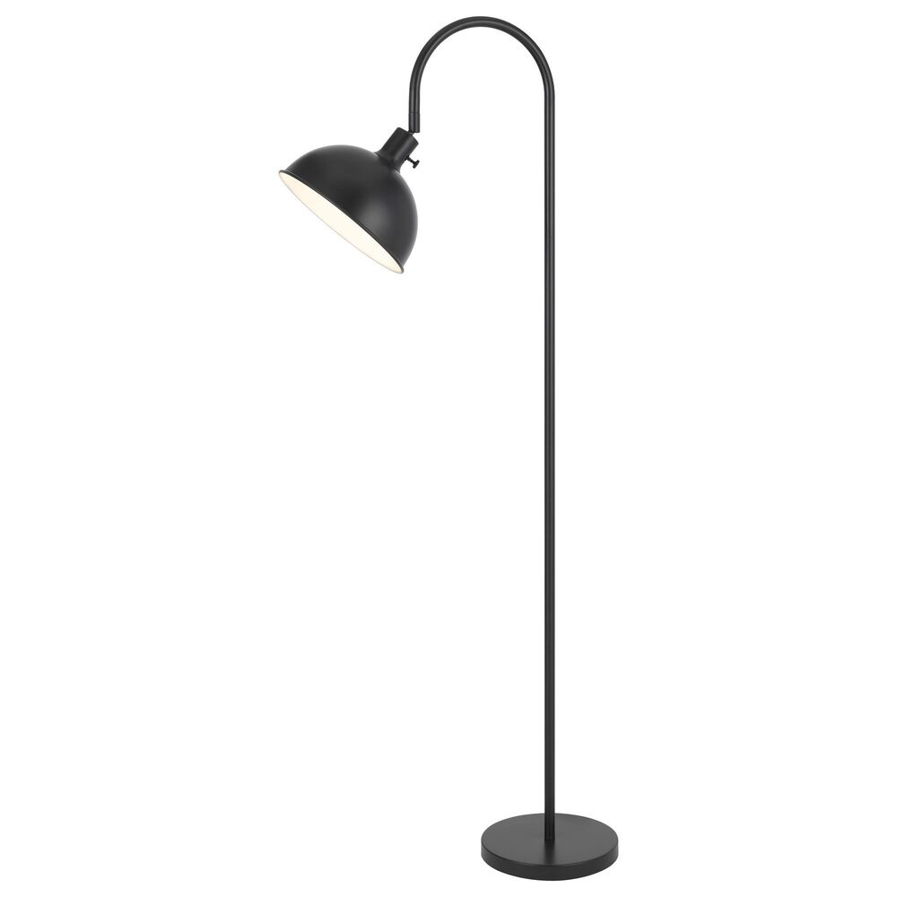 Cal Lighting LumaDome Floor Lamp in Matte Black, , large