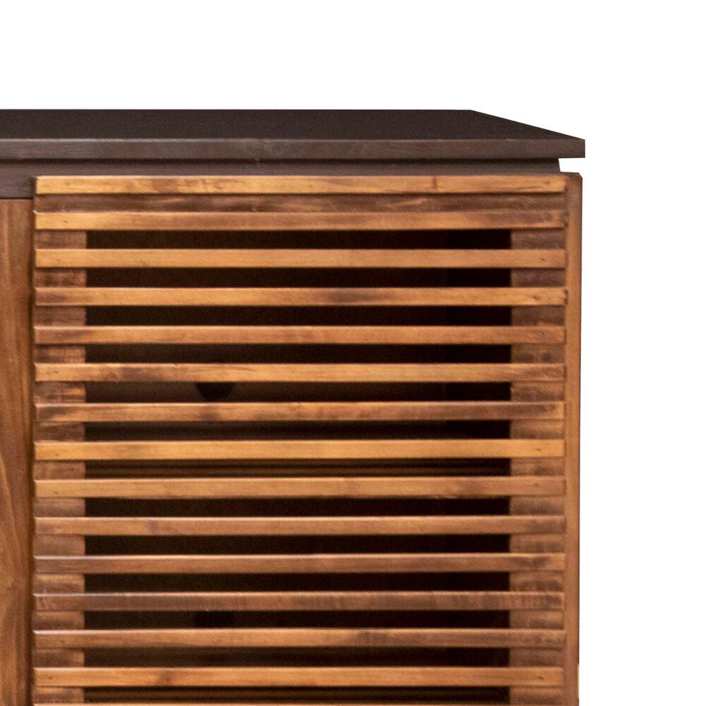 Endress International Graceland 86&quot; Fireplace in Black and Bourbon, , large