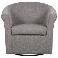 Overman International Corp Swivel Chair in Stallion Gray
