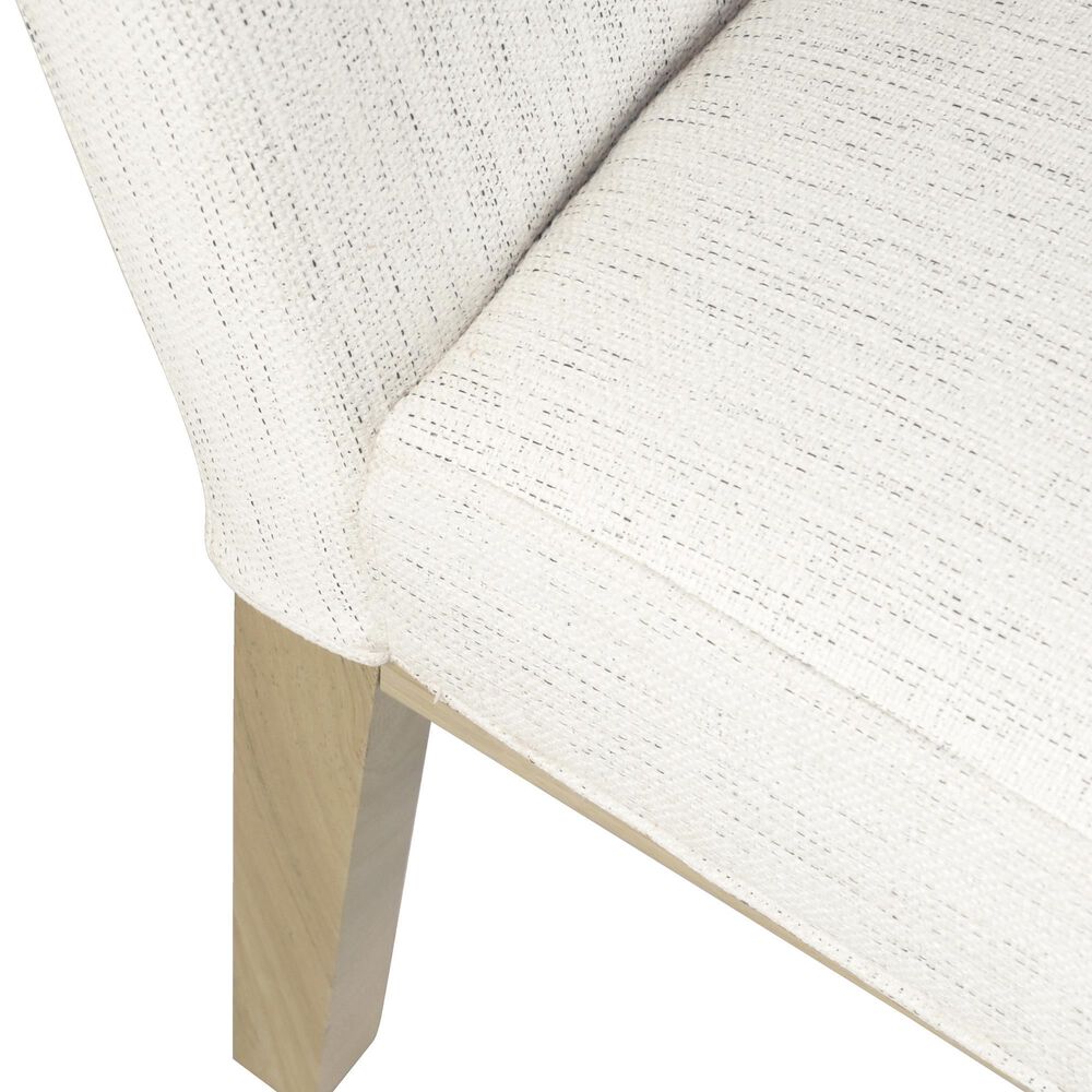 Kinfine Dining Chair with White Cushion in Light Natural, , large