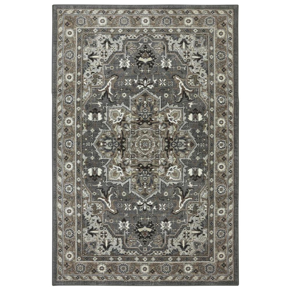 Karastan Euphoria Rhodes 90272-5913 8" Round Ash Grey Area Rug, , large