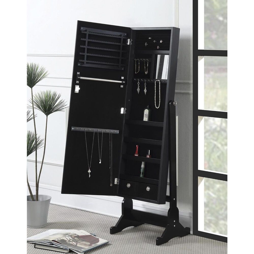 Pacific Landing Jewelry Cheval Armoire in Cappuccino, , large