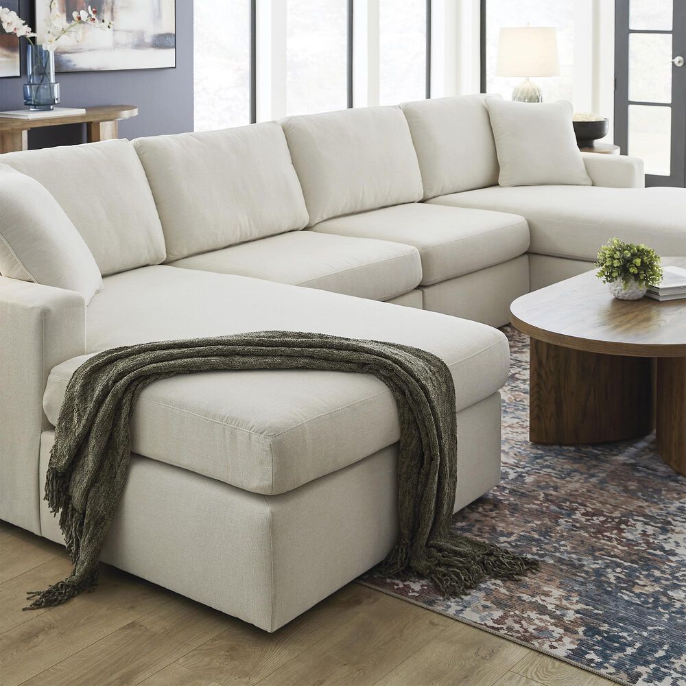 Ashley Modmax 4-Piece Sectional with Double Chaise in Oyster, , large
