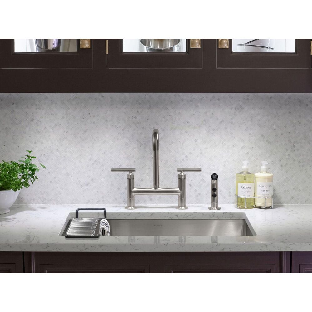 Kohler Strive 29" Undermount Single Bowl Kitchen Sinks in Stainless Steel, , large