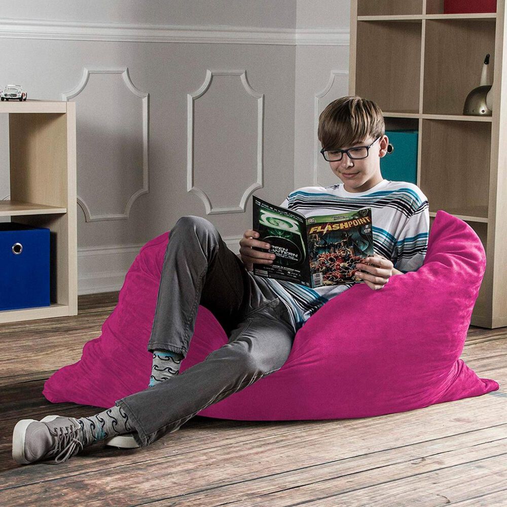 Jaxx 3.5&#39; Pillow Kids Bean Bag in Fuchsia, , large